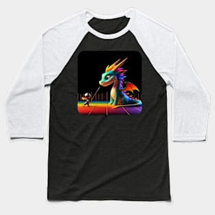 Rufie the Dragon - Fencing #28 Baseball T-Shirt